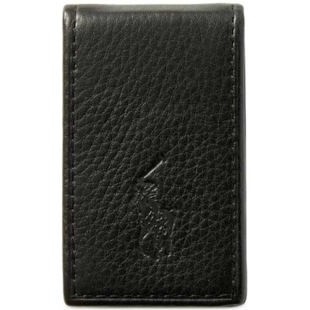 Polo Ralph Lauren Pebbled Leather Money Clip